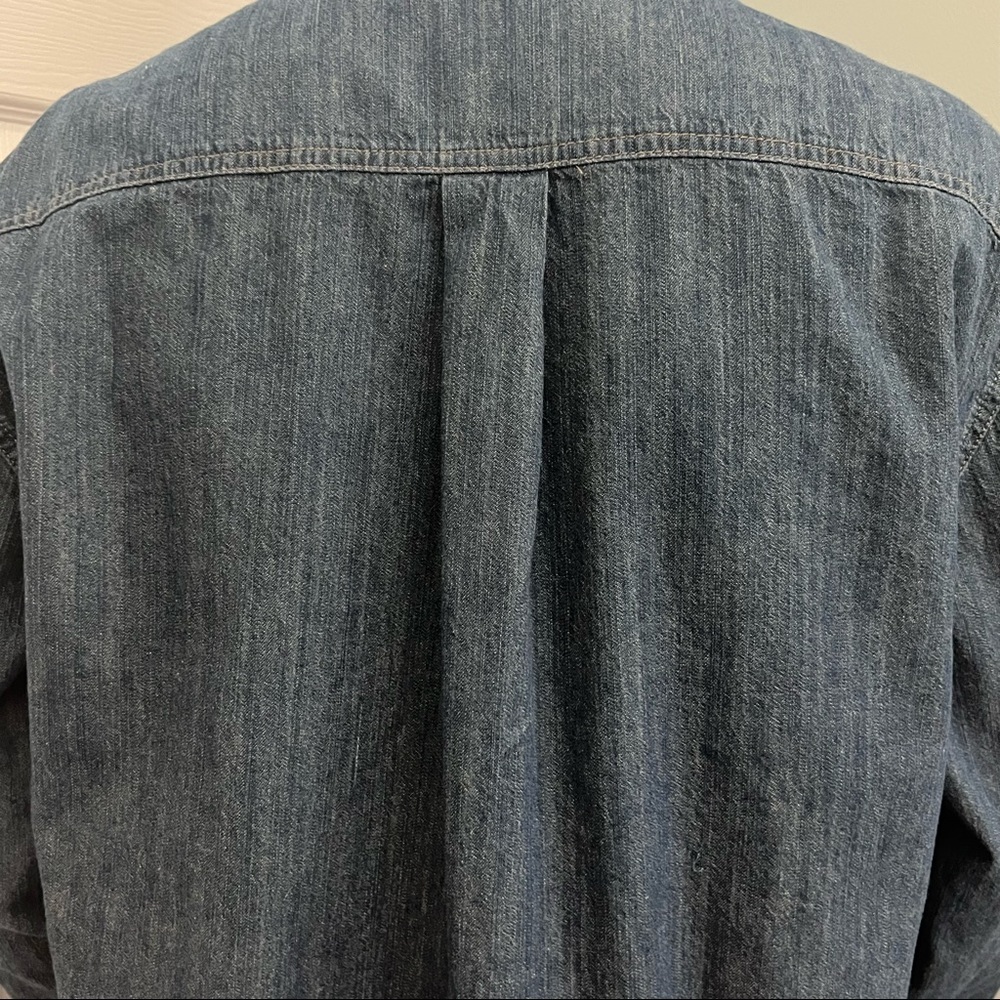 Dickies Dirty Denim Long Sleeve Button Down Work Shirt SIze XL - Picture 9 of 16